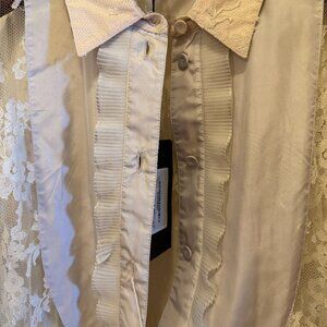 Bottega Veneta Silk Top with Lace NWT (Retail $2,750)